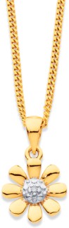 9ct-Diamond-Daisy-Pendant on sale