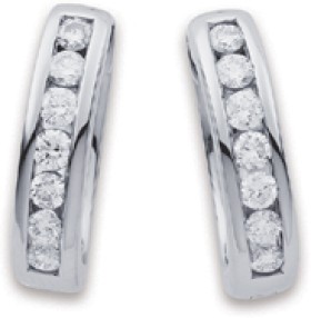 10ct-White-Gold-Element-Lab-Grown-Diamond-Huggies on sale