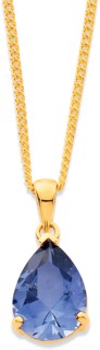 9ct-Created-Sapphire-Pendant on sale