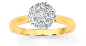9ct-Diamond-Ring on sale