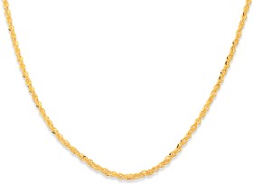 9ct+45cm+Diamond+Cut+Singapore+Chain