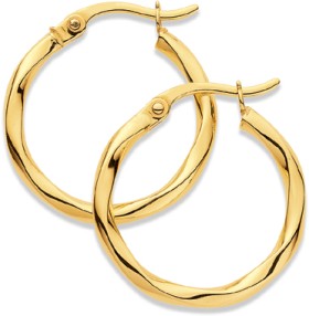 9ct-Twist-Hoops on sale