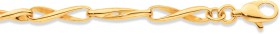9ct-185cm-Infinity-Twist-Link-Bracelet on sale