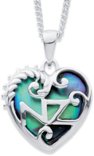 Sterling+Silver+Paua+NZ+Heart+%26amp%3B+Fern+Pendant