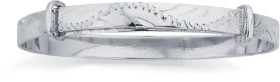 Sterling-Silver-Patterned-Plain-Baby-Expander-Bangle on sale