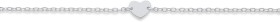 Sterling-Silver-Heart-Disc-Charm-Bracelet on sale