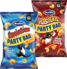 Bluebird-Twisties-Burger-Rings-Rashuns-or-Cheezels-190-210g on sale