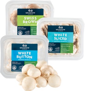 Swiss-Brown-White-Button-or-Sliced-Mushrooms-200g on sale