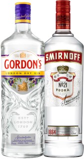 Gordons-London-Dry-Gin-1L-or-Smirnoff-Vodka-1L on sale