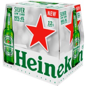 Heineken-Silver-Low-Carb-12-x-330mL-Bottles on sale