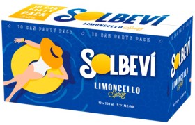 Solbevi-Limoncello-Spritz-10-x-250mL-Cans on sale