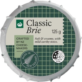 NEW+Woolworths+Classic+Brie%2A+125g