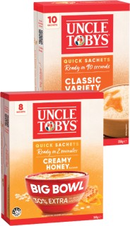 Uncle+Tobys+Big+Bowl+8+Pack+or+Variety+10+Pack+Oat+Sachets