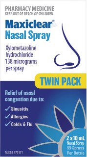 Maxiclear+Nasal+Spray+Twin+Pack+2x10ml