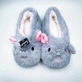 Fuzzy-by-HBCo-Slippers-Blue on sale