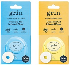 Grin+Floss+Ultra+Smooth+%26amp%3B+Ultra+Clean+Pk+8