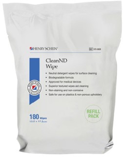 NEW+Henry+Schein+CleanND+Wipe+Neutral+Detergent+Refill+Pack+180