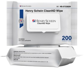 Henry+Schein+CleanND+Wipe+Neutral+Detergent+Flat+Pack+200