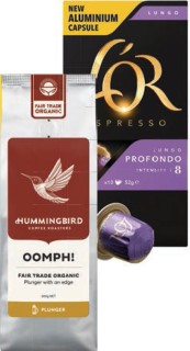 Hummingbird-Coffee-200g-or-LOr-Capsules-10-Pack on sale