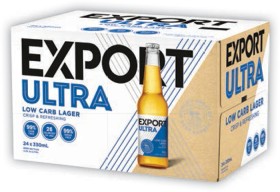 Export-Ultra-Low-Carb-Lager-Bottles-24-Pack on sale