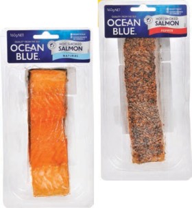 Ocean-Blue-Hot-Smoked-Salmon-160g on sale