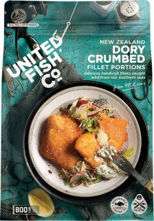 United-Fish-Co-NZ-Dory-Crumbed-Fillets-800g on sale