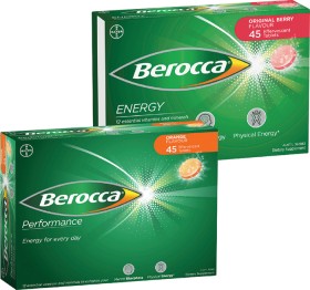 Berocca-Effervescents-45s on sale