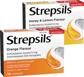 Strepsils-Honey-Lemon-or-Orange-Lozenges-36s on sale