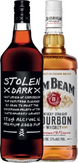 Stolen-Dark-Rum-or-Jim-Beam-Bourbon-1L on sale
