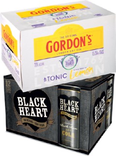 Gordon%26%23039%3Bs+Gin+%26amp%3B+Tonic+Slimline+7%25+or+Black+Heart+%26amp%3B+Cola+7%25+12+x+250mL+Cans