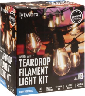 Lytworx-Teardrop-Filament-Party-Lights-Pack-of-30 on sale