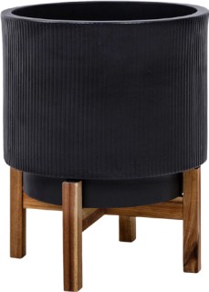 34cm-Ribbed-Pot-With-Stand on sale