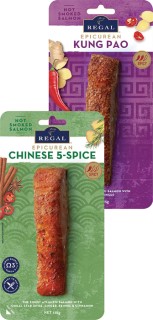 Regal-Epicurean-Hot-Smoked-Salmon-125g on sale