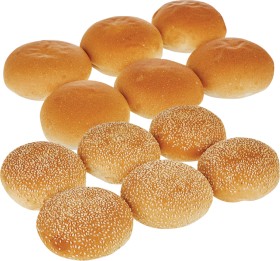 Woolworths-Burger-Buns-Plain-or-Sesame-6-Pack on sale