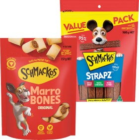 Schmackos+Strapz+500g+or+Marrobones+737g