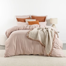 Cove-100-Cotton-Linen-Look-Duvet-Cover-Sets on sale