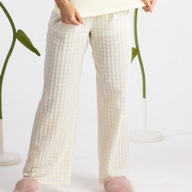 Marlo+PJ+Check+Lemon+Printed+Pants