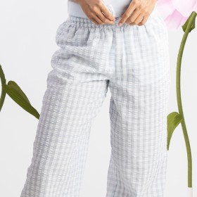 Marlo+PJ+Pants+Check+Blue
