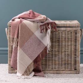 Woolrest-100-Pure-New-Zealand-Wool-Check-Throw on sale