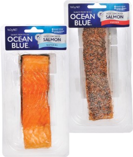 Ocean-Blue-Hot-Smoked-Salmon-160g on sale