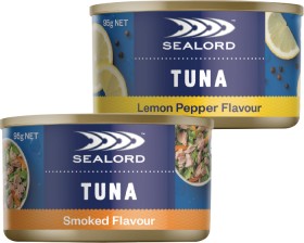 Sealord-Flavoured-Tuna-85-95g on sale