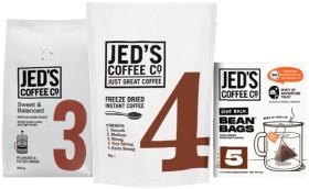 Jed%26rsquo%3Bs+Plunger+or+Beans+Coffee+200g%2C+Bean+Bags+or+Refills+90g