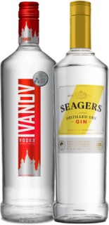 Ivanov-Vodka-1L-Seagers-Dry-Gin-or-Lime-Twisted-Gin-1L on sale