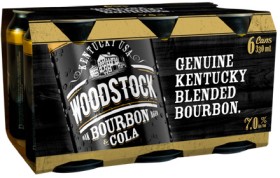 Woodstock-Cola-or-Zero-Sugar-7-6-x-330mL-Cans on sale
