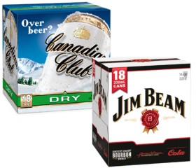 Canadian+Club+%26amp%3B+Dry+4.8%25+or+Jim+Beam+%26amp%3B+Cola+4.8%25+18+x+330mL+Cans