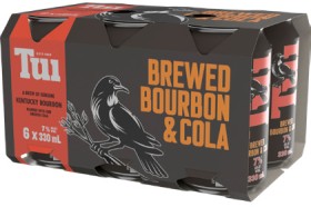 Tui-Bourbon-Cola-7-6-x330mL-Cans on sale
