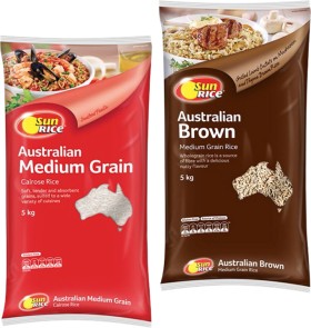 SunRice+Brown%2C+Jasmine+or+White+Calrose+Rice+5kg