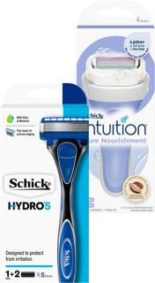 Schick+Intuition+or+Hydro+5+Razor+%2B+2+Blades
