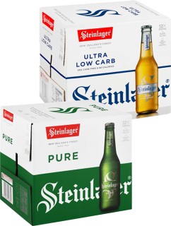 Steinlager+Pure+or+Steinlager+Ultra+Bottles+12+Pack