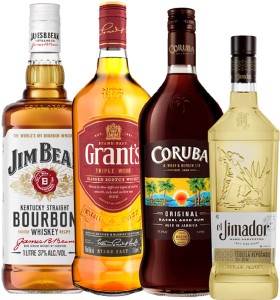 Jim-Beam-Bourbon-Grants-Blended-Scotch-Whisky-Coruba-Original-Rum-or-Gold-1L-El-Jimador-Reposado-or-Blanco-Tequila-700mL on sale